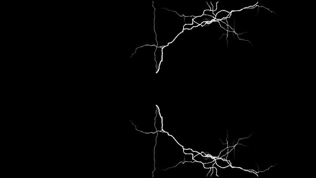 Dramatic Lightning Strike Electric Background