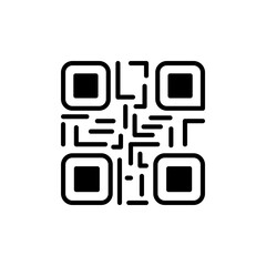 Qr Code icon in vector. Logotype