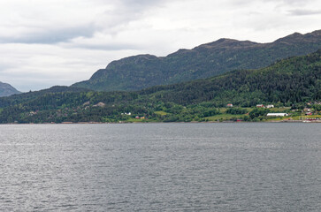 Fototapeta na wymiar Beautiful norwegian fjord landscape - Andalsnes