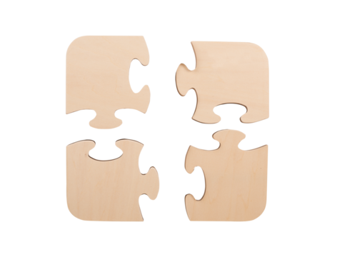 Pieces of puzzle. concept teamwork, partnership, integration