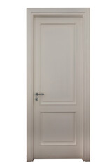 Image of a white door. concept of new business opportunities and choices