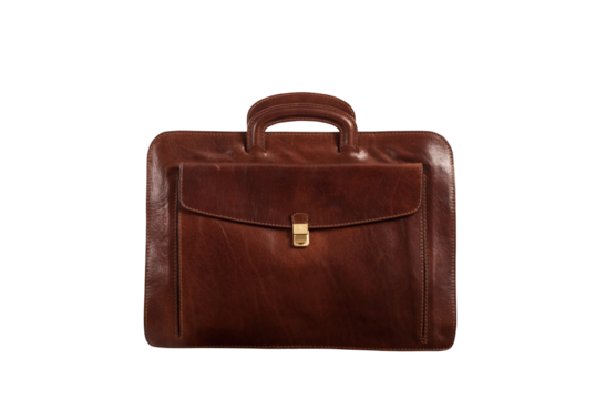 Leather work bag image business and career concept