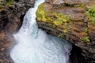 Fototapeta na wymiar Jostedalsbreen National Park - Waterfall