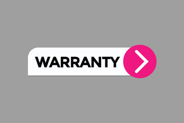 warranty button vectors.sign label speech bubble warranty
