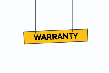 warranty button vectors.sign label speech bubble warranty
