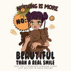 cute girl graphic design