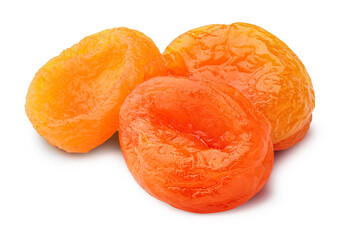 Naklejka na ściany i meble Dried apricots known as kaisa, uryuk,kuraga isolated png