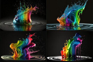 Dye in water fluid dynamics effect-v1