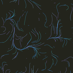 Abstract Dark Background with Flow Field of Lines