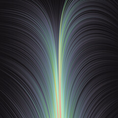 Abstract Dark Background with Flow Field of Lines