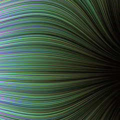 Abstract Dark Background with Flow Field of Lines