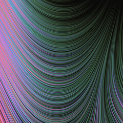 Abstract Dark Background with Flow Field of Lines