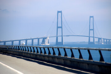 Suspension bridge over the sea