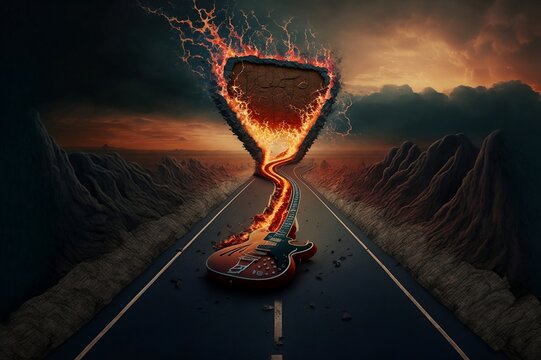 Highway To Hell - Illustraton, Wallpaper