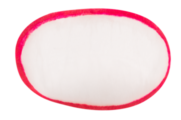 Radish slice, a finely cut Raphanus raphanistrum root, isolated png