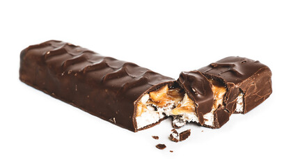 broken candy bar, on white