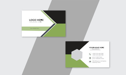 Modern presentation card with Clean Business Card Template.