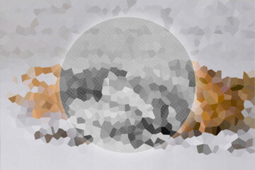 Abstract Low poly crystal background. Polygon design pattern. Low poly illustration, low polygon background. Banner template. 3D Illustration