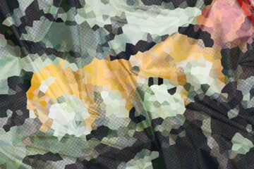 Abstract Low poly crystal background. Polygon design pattern. Low poly illustration, low polygon background. Banner template. 3D Illustration