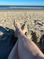 Pieds sable Maine