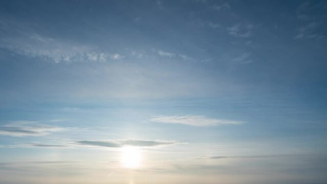 Beautiful Endless Clouds in the Daylight Skies Seamless. Looped 3d Animation Flying Above the Cumulus Clouds with 4k 4096 2304