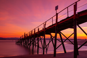 Fototapeta premium sunset on the beach