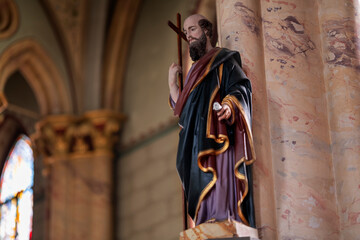 Heiligenstatuen Kirche Maria Lourdes Dussnang Schweiz