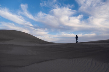 person in the desert