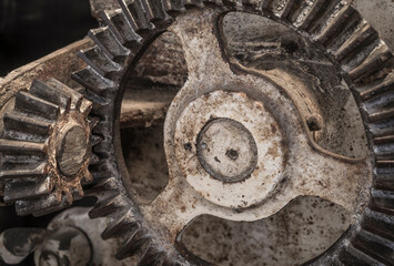 gears of a historic machine