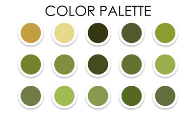 Multicolored color palette 2023. Vector illustration