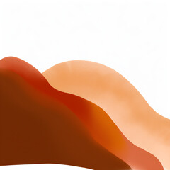 Obraz premium Red, Orange, Tan Overlapping Hills