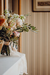 Bouquet de fleurs de la future mariée