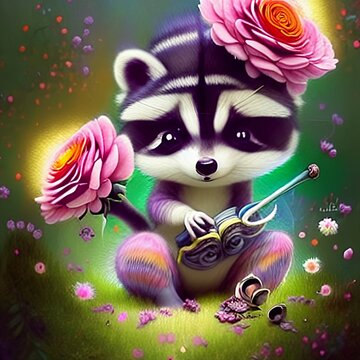 A Raccoon Fairy