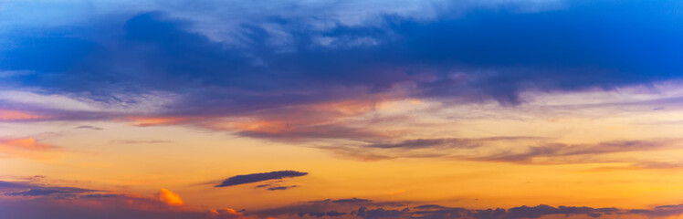 Fototapeta na wymiar sunset sky with clouds background
