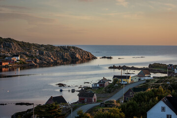 Channel leading to the Atlantic ocean in Twillingate Newfoundland