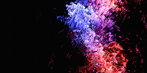 Maze solution, follow the path; business and motivation concepts, original 3d rendering