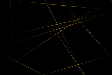 Abstract black with gold lines, triangles background modern design. Vector illustration EPS 10.