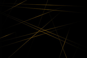 Abstract black with gold lines, triangles background modern design. Vector illustration EPS 10.