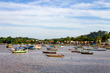 Fototapeta na wymiar Fisherman boats at Coroinha beach