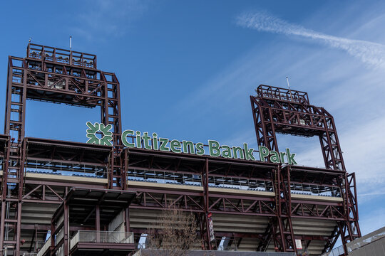 Philadelphia, Pennsylvania: January 29, 2023: Citizens Bank Park, home of the National League's Philadelphia Phillies.
