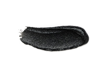 Texture cosmetic smudge  black color with glitter and granules cream scrub peeling facial mask