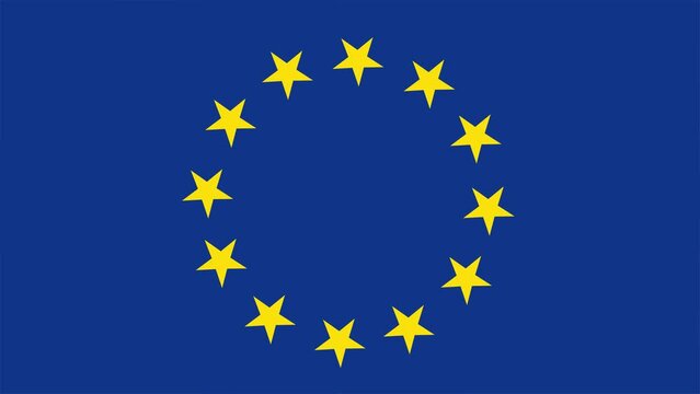 Flag European Union and Filand