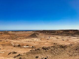 Salt pyramids. natural formation of sand and salt located in the Quebrada de la Higuera. Atacama Desert, Chile