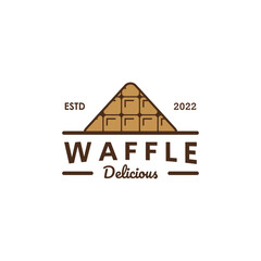 Delicious Belgian Waffle Logo Template