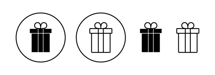 Gift icon vector for web and mobile app. gift sign and symbol. birthday gift