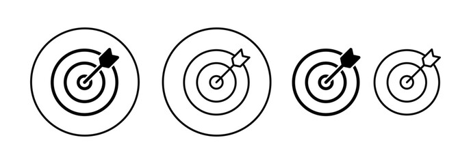Target icon vector for web and mobile app. goal icon vector. target marketing sign and symbol