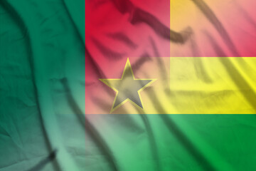 Cameroon and Ghana political flag international negotiation GHA KHM