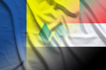 Saint Vincent and the Grenadines and Yemen political flag transborder negotiation YEM VCT