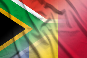 South Africa and Chad political flag international negotiation CHL ZAF