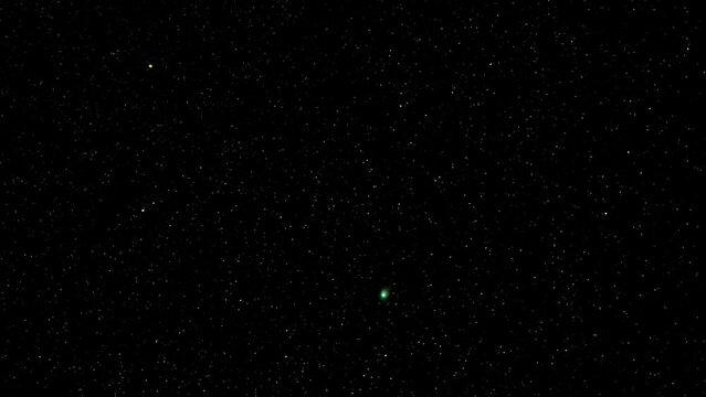 On January 25, 2023, the rare green comet C/2022 E3 (ZTF) made its way across the night sky between the Little Dipper and the Big Dipper. This timelapse was filmed near Ashland Oregon.